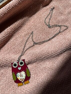 Whimsical Owl Pendant Necklace